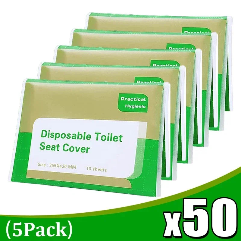 10/100pcs Disposable Toilet Seat Cover Paper Toilet Seat Covers