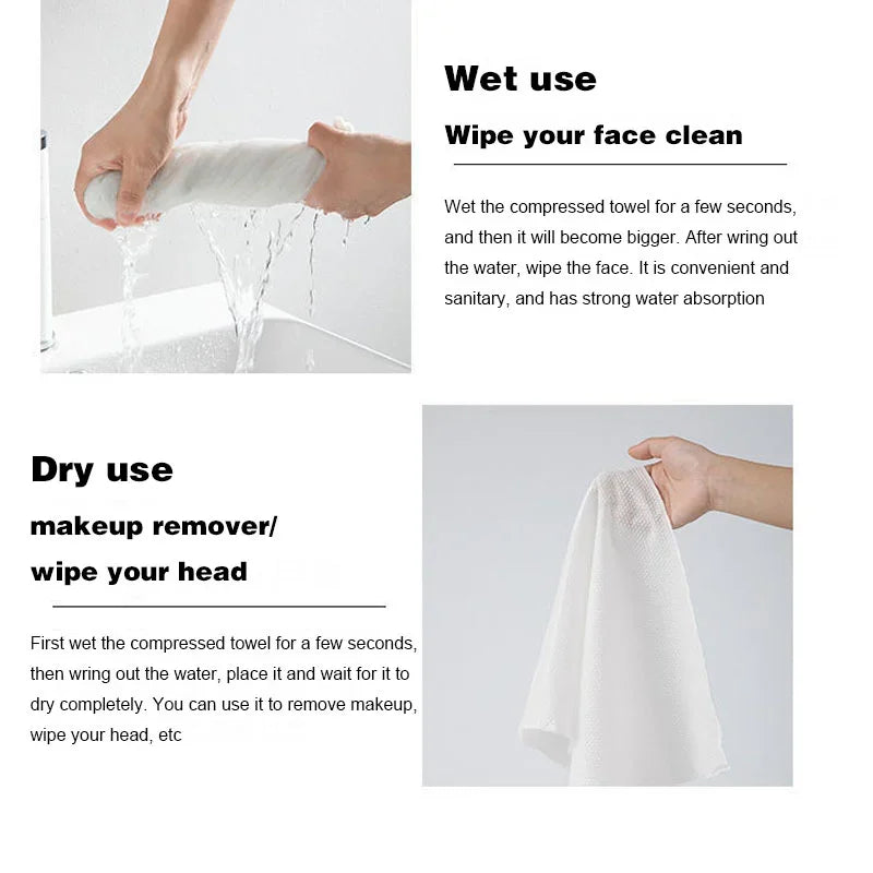 Set Compressed Towel Travel Quick-Drying Towel Trip