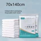 Disposable Compressed Bath Towel - 30x50 cm, 70x140