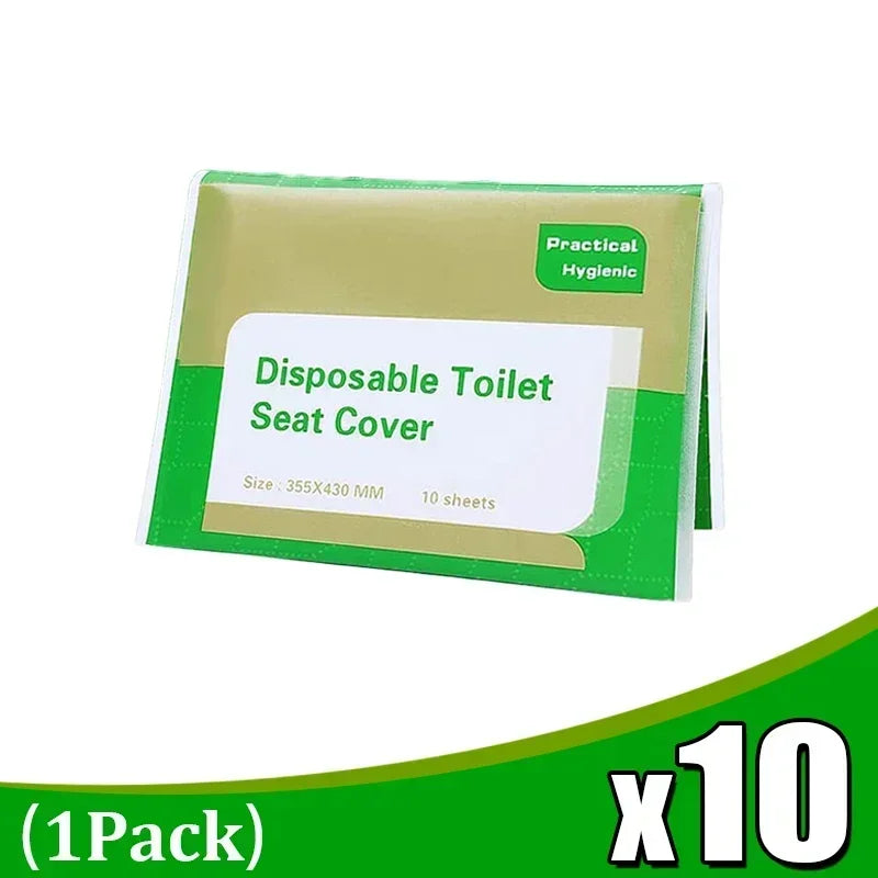 10/100pcs Disposable Toilet Seat Cover Paper Toilet Seat Covers