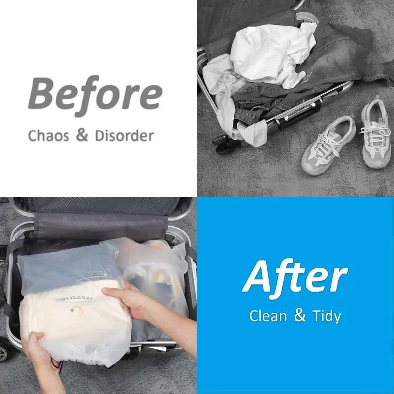 Travel Storage Bag Waterproof Transparent Plastic Storage Bag